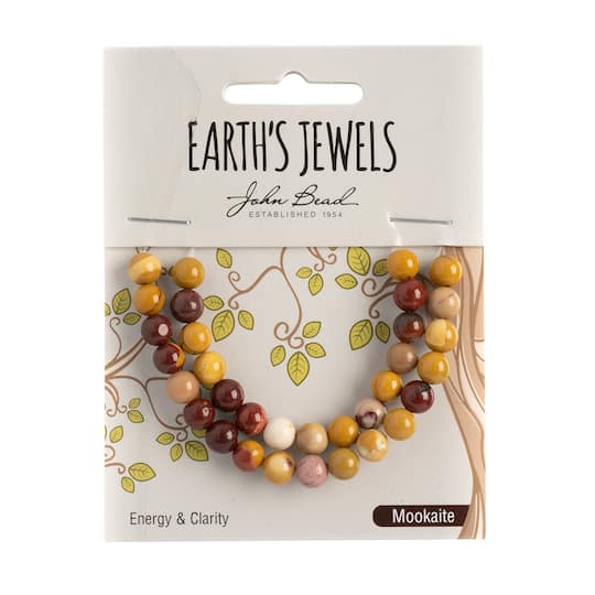 John Bead Earth's Jewels Natural Stone Round Beads